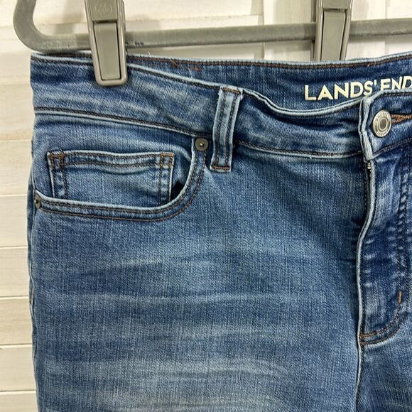 Lands End Jeans Size 12 Mid Rise True Straight Leg - Picture 4 of 13